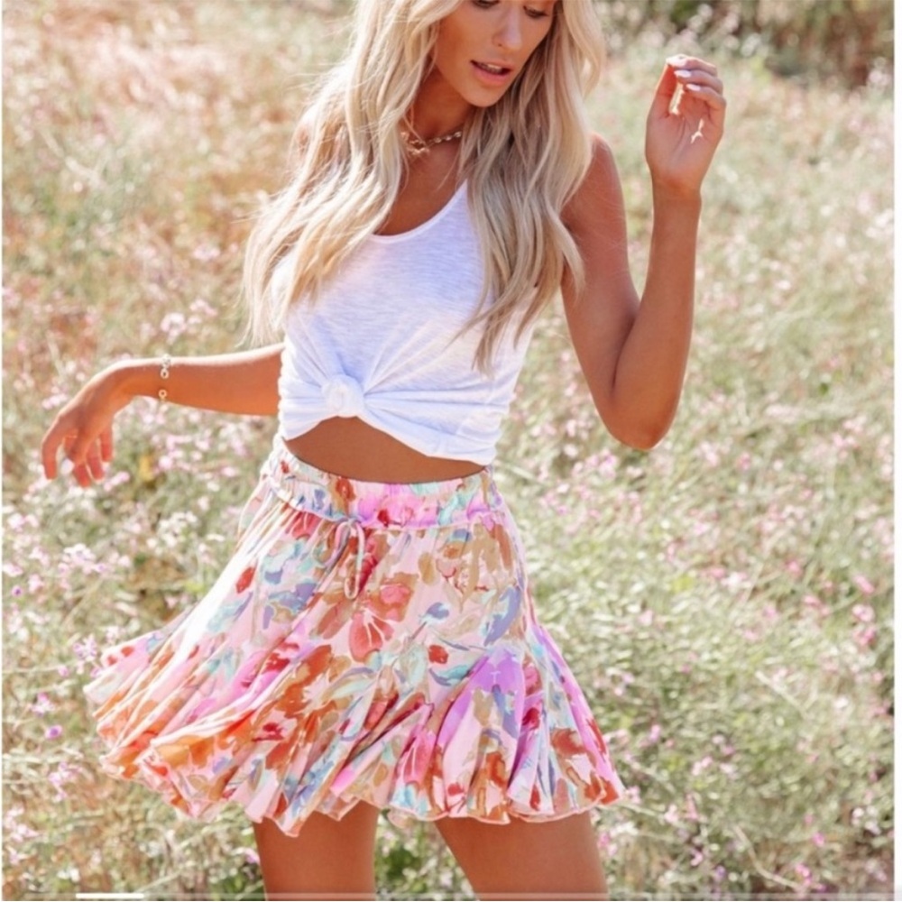 Vici Summer Floral Skirt
